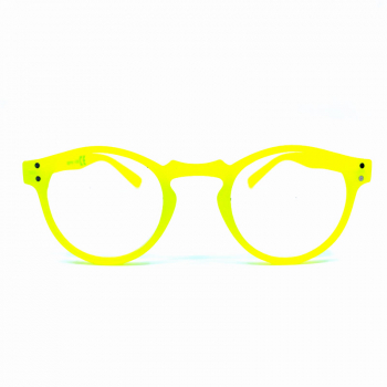 Doubleice reading glasses Round Fluo yellow, front