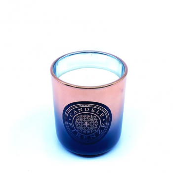 FEM, scented candle, in glass, metallic lacquer copper, bacco