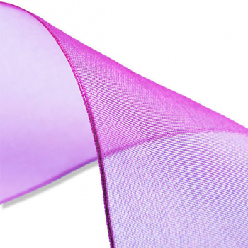 ribbon, woven organza, 70mm, magenta