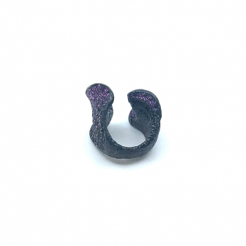 KMO Ring Pia purple, Kamelite, Enamelite, seitlich