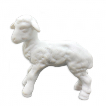 Reichenbach Porzellan Figur kleines Lamm in weiß