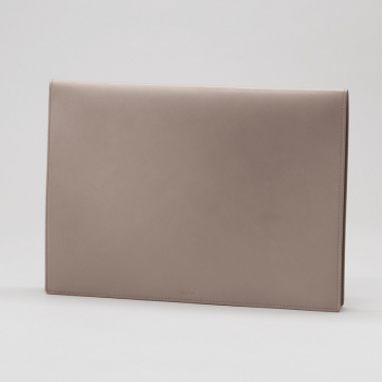 Treuleben leather Envelope Pocketfolio dolphin grey,  back