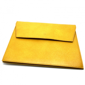 Trixi Gronau, LUC, envelope, leather yellow