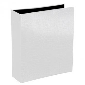 INKA, luxury A4 folder, 2 hole, croco white