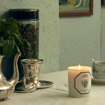 Carrière-Frères, scented candle,  Verbena, in glass, style