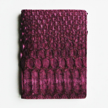 Garcia, note pad case with pen holder, snake, aubergine