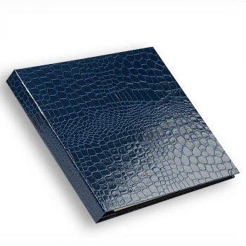 Album Isa skivertex Croco  royal blue inside 260g cream-colored carton 20 Pages with binder screw