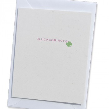 Trixi Gronau • GLÜCKSBRINGER Greeting Card,Color Offset Printing multicolored,