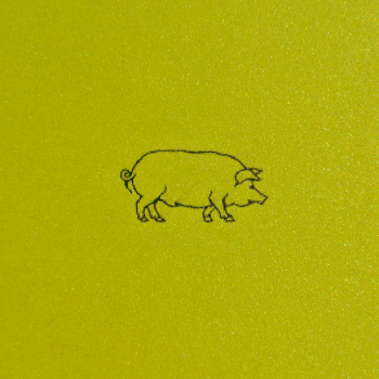 Trixi Gronau • LUCKY PIG  Greeting Card,Color Offset Printing multicolored,detail