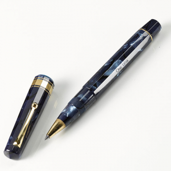 Omas, Paragon, Rollerball, Celluloid blau