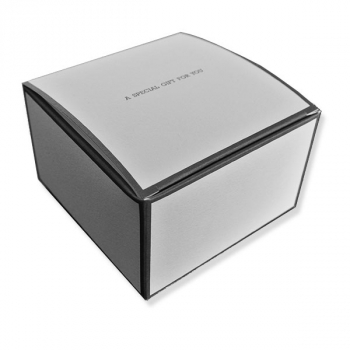 A-SPECIAL-GIFT-FOR-YOU Faltbox Material Karotn Aufdruck schwarzem “a special gift for you” Farbe creme mit schwarzem Rand Größe B 10 cm • L 10 cm • H 6 cm
