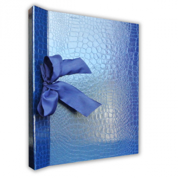Album Sabrina skivertex blue inside 260g cream-colored carton 20 Pages, croco pattern