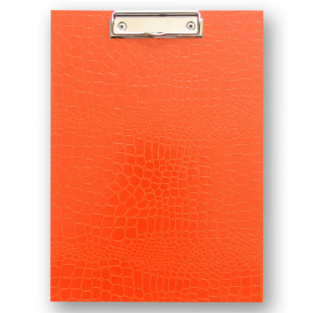 Clipboard A4 in orange croco optics