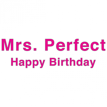 Klappkarte Mrs.Perfect Happy Birthday pink, Detail