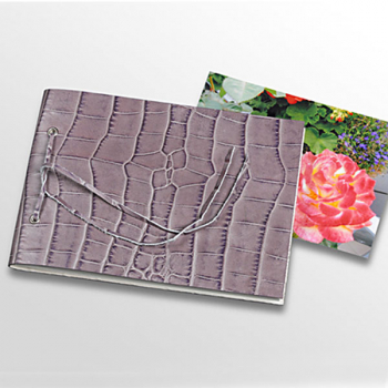 photo album leather croco embossed mauve Trixi Gronau