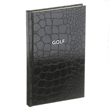 Golf Diary, crocodile pattern, black, Trixi Gronau