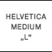 Font Helvetica Medium 