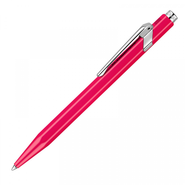 Caran d'Ache ballpoint  pen 849, neon pink, side