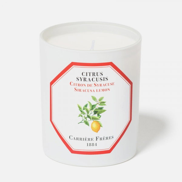 Carrière-Frères, scented candle, Lemon, in glass,