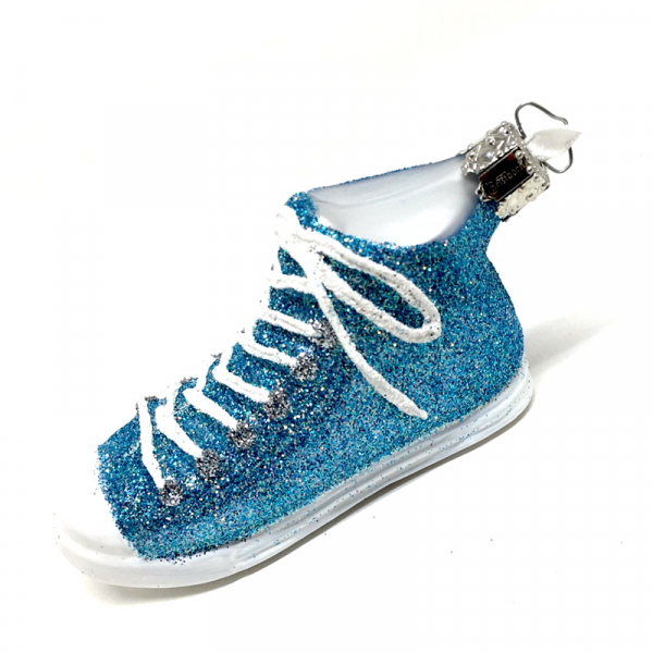 Christborn christmas decoration Sneaker lightblue, side