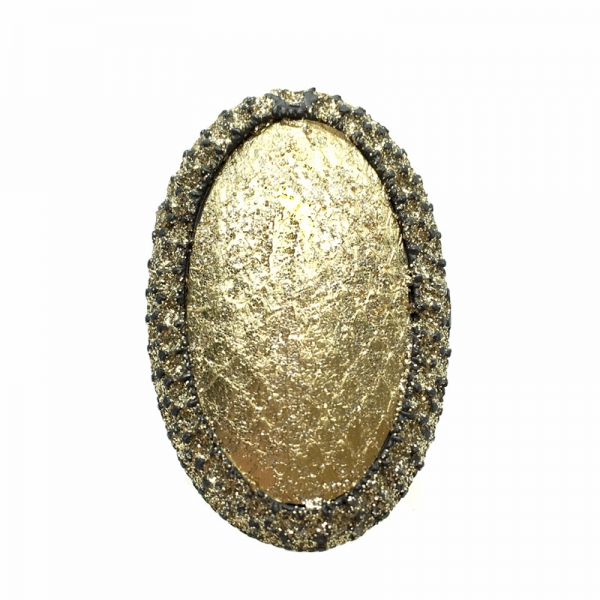 Kmo ring Nika, Snake gold Glitter gold, top