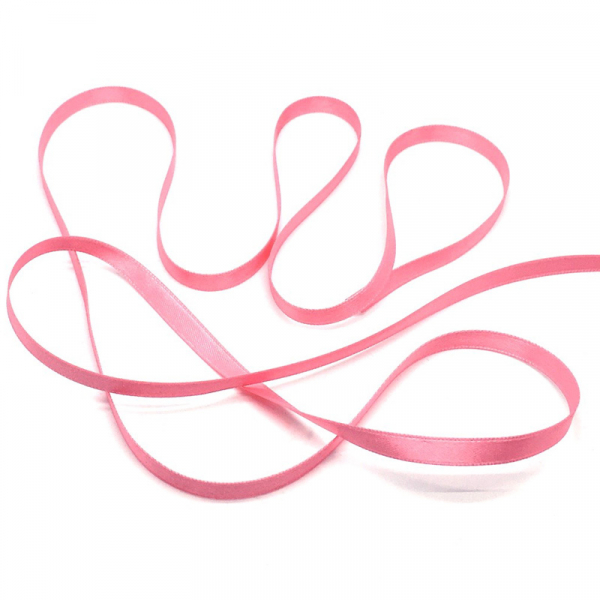 SATI Ribbon pink, Material Satin Color Pink Width 6 mm Equipment without wire