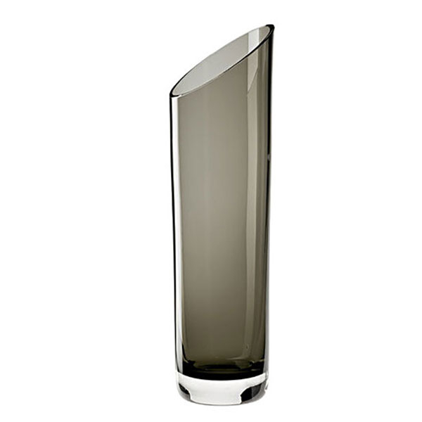 Water carafe, crystal glass, smoked, Hering Berlin