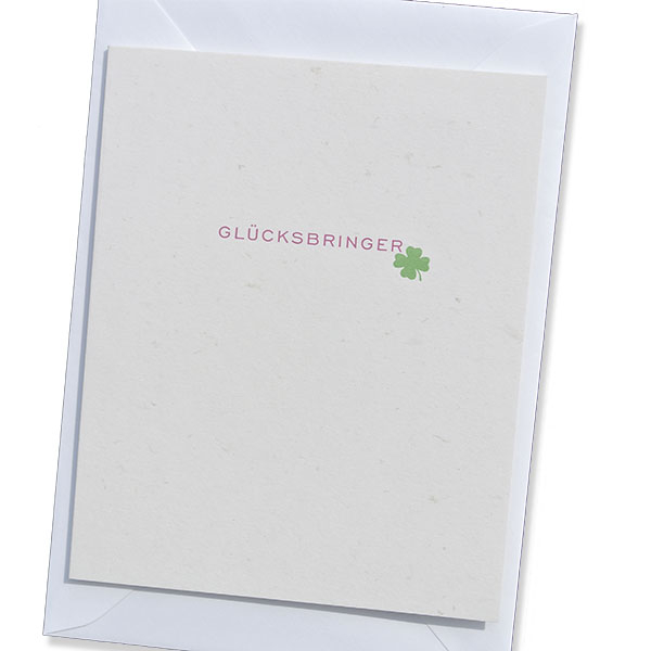 Trixi Gronau • GLÜCKSBRINGER Greeting Card,Color Offset Printing multicolored,