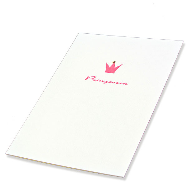 Trixi Gronau Princesses Babycard Swarovski Elements red Color Offset Printing red