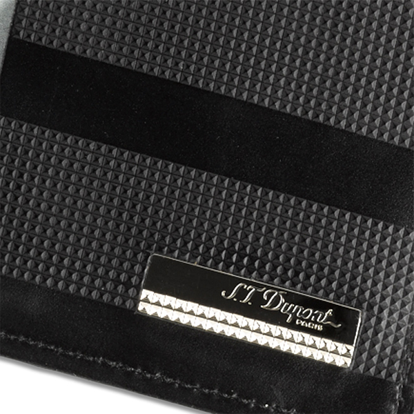 S.T.Dupont, creditcard holder, black leather, Logo