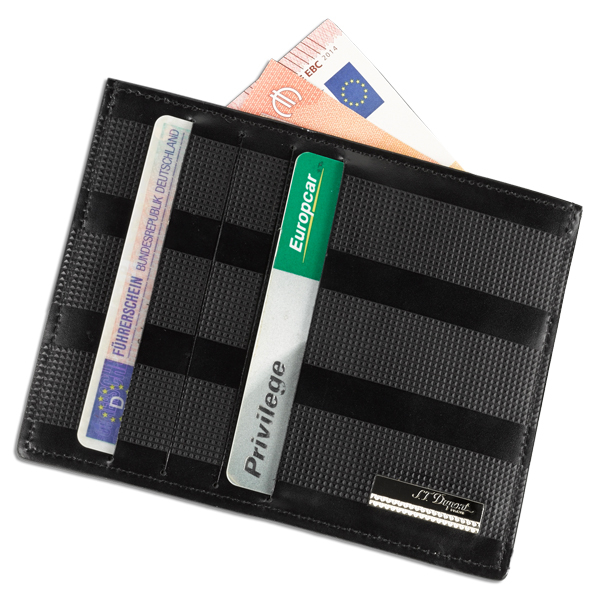 S.T.Dupont, creditcard holder, black leather