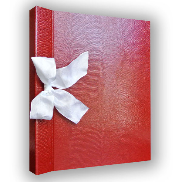 Album Sabrina skivertex red inside 260g cream-colored carton 20 Pages, lizard pattern