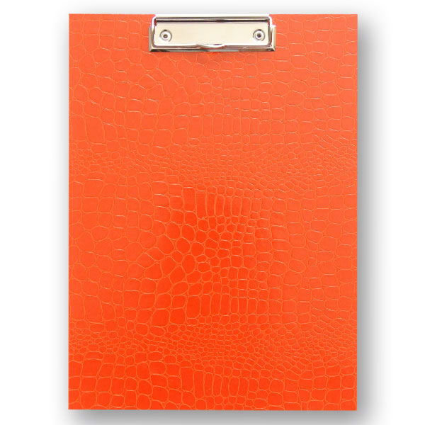 Clipboard A4 in orange croco optics