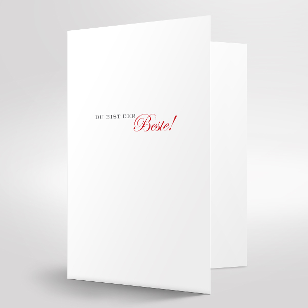 Trixi Gronau DU BIST DER BESTE Greeting Card B6