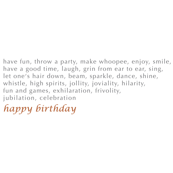 Happy Birthday Greeting Card, Color white Offset printing red and grey, Detail