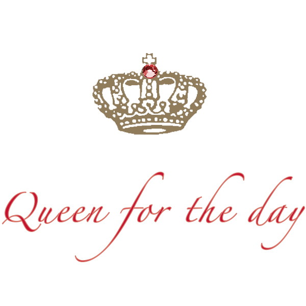 Trixi Gronau • QUEEN FOR THE DAY Greeting Card,Color Offset Printing multicolored,with swarovski elements, detail