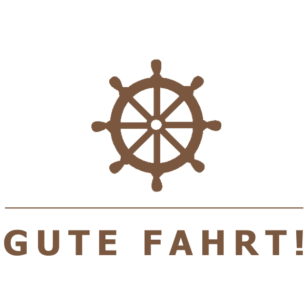 Trixi Gronau Gute Fahrt in brown driver's license Greeting Card B6, Detail